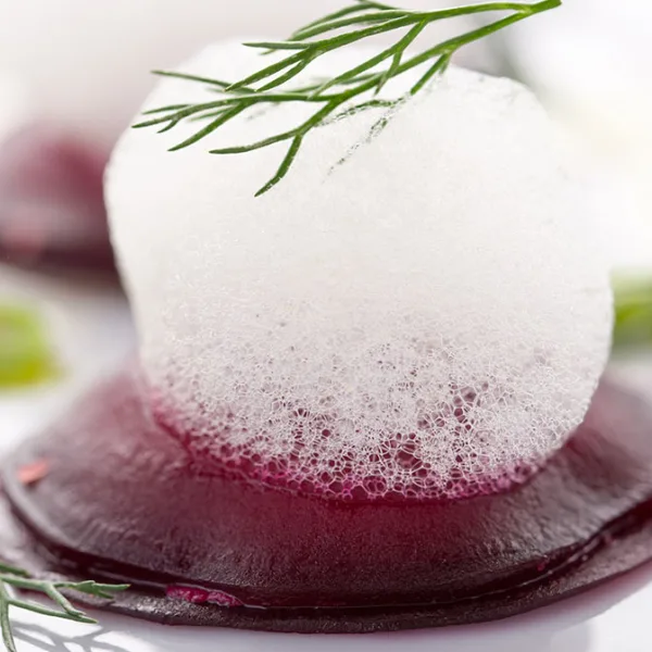 Beetroot Carpaccio with Citrus Foam