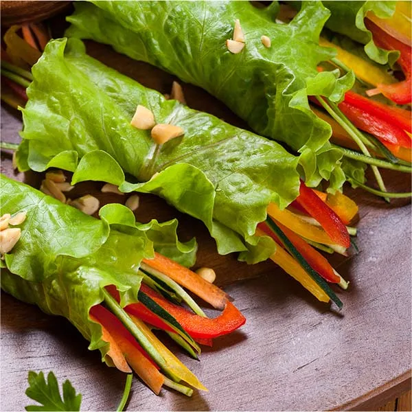 Lettuce Veggie Spring Rolls